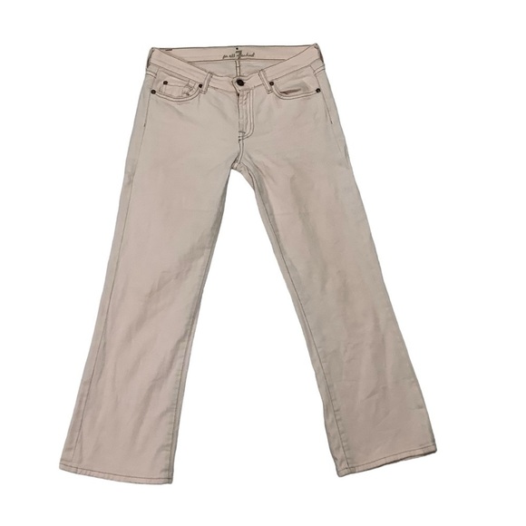 7 For All Mankind Denim - 7 For All Mankind 7FAM Jeans Sz 27 Crop Bootcut Pink